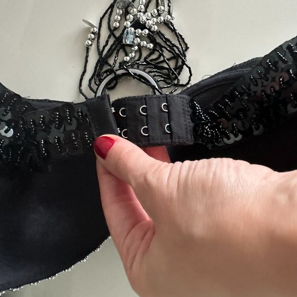 Festival Rave Carnival Bra and Belt Set w Beads, Sequins and Fringe - Size S/M - Picture 7 of 9